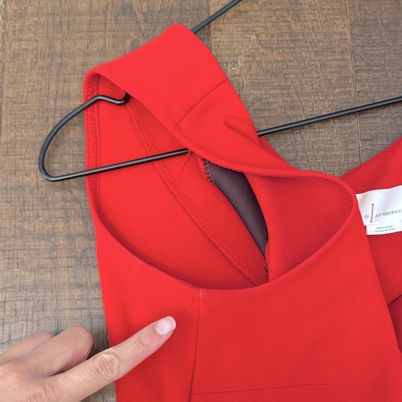 Anthropologie Cathy Structured Jumpsuit in Red - Picture 2 of 12